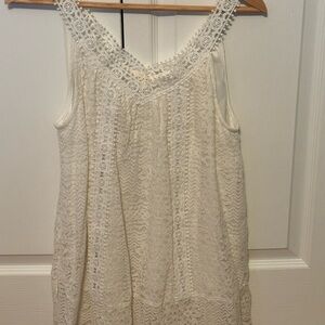 Elegant Cream Lace Shirt